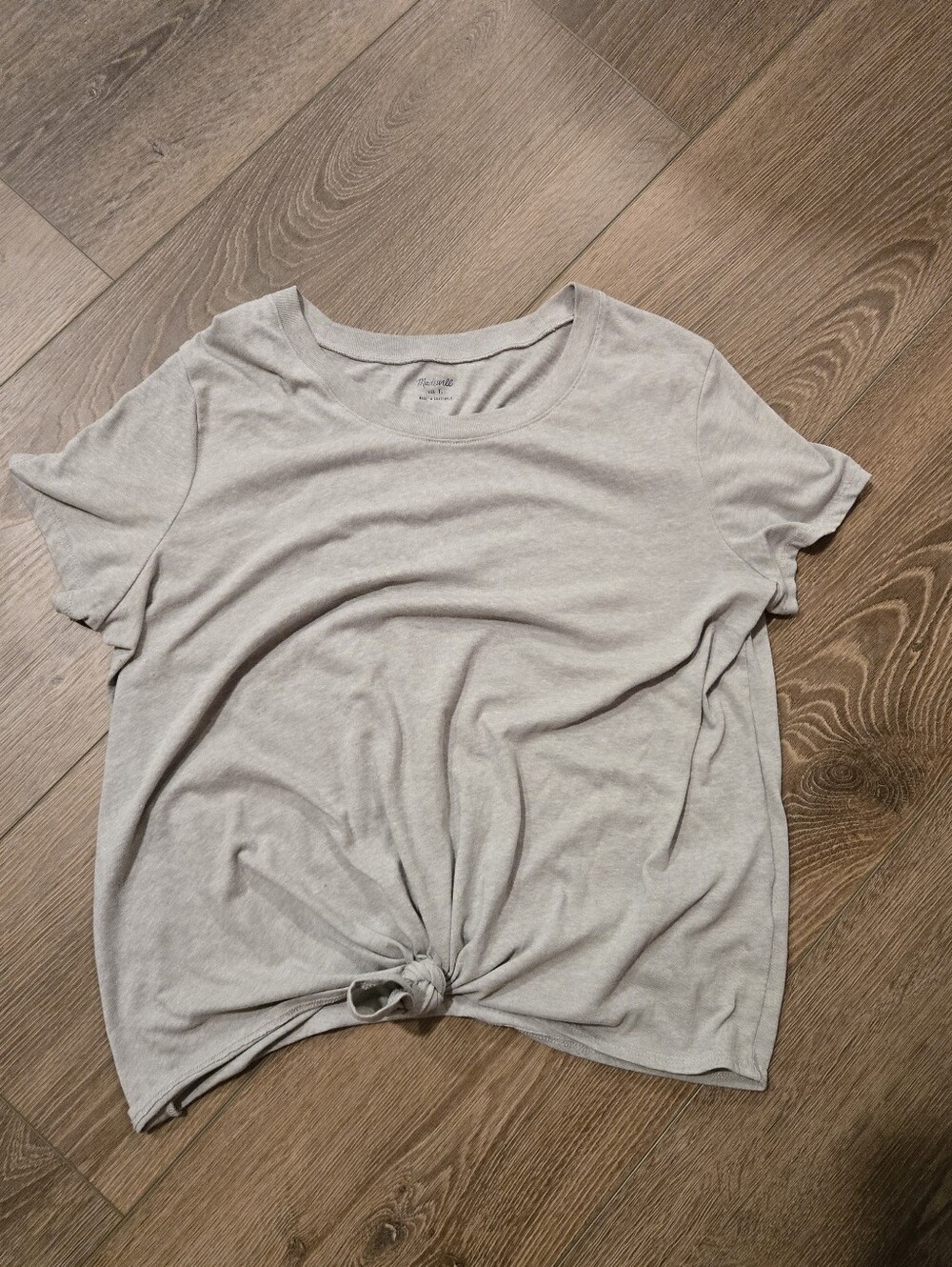 Madewell Light Gray Short-Sleeve Crew